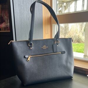 Coach Gallery Tote F79608 Navy Crossgrain -Production Purchase (So Help Me Todd)